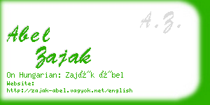 abel zajak business card